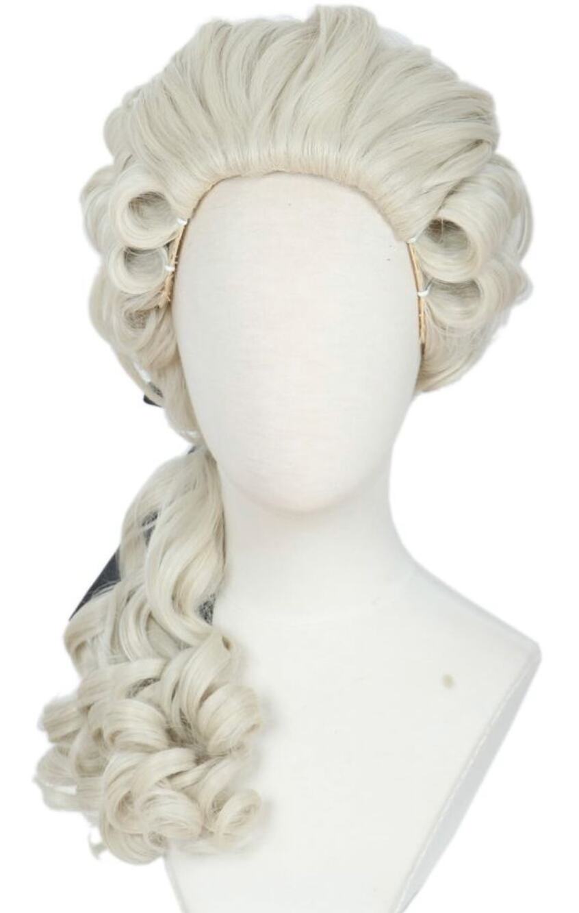 Linfairy 18th Century Curly Wig Colonial Historical Costume Halloween Cosplay